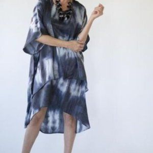 💃NWT Kimono/Cardigan/Loose Cover Up / Blue/Grey Tie-Dye💃 One Size Fits All OS